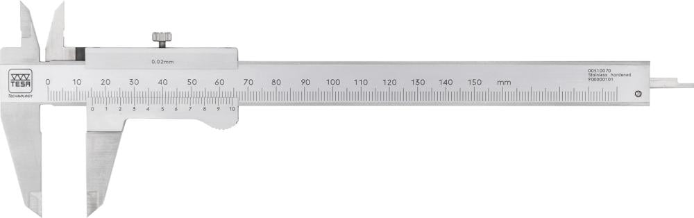 Pocket ruler SWISSCAL 2, 150x40mm TESA