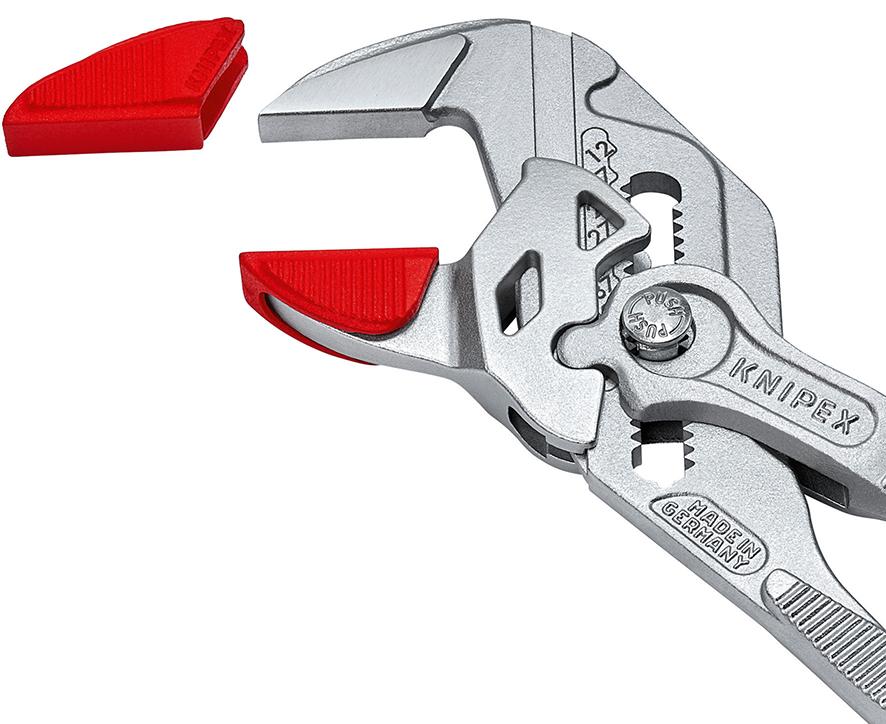 Protective jaw set for adjustable wrench type pliers, 250mm, set of 3, KNIPEX