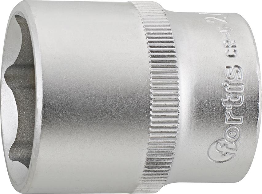 Socket wrench 1/2", 10mm, 6 edges, FORTIS