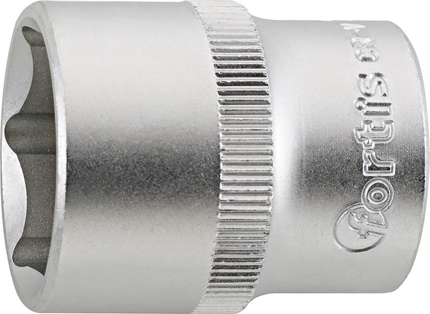 Socket wrench 1/2", 10mm, 6 edges, FORTIS