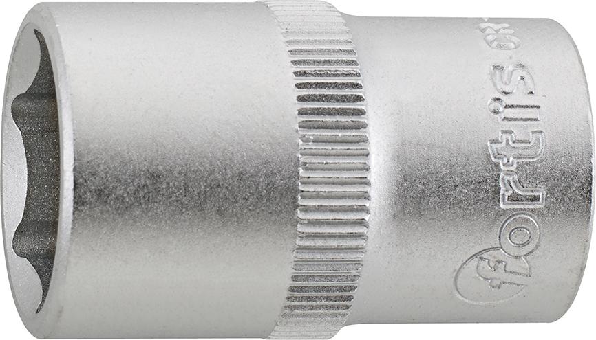 Socket wrench 1/2", 10mm, 6 edges, FORTIS