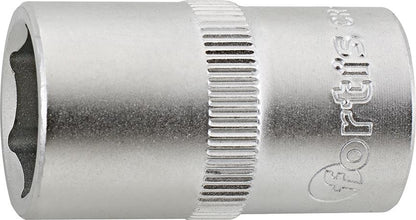 Socket wrench 1/2", 10mm, 6 edges, FORTIS