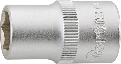 Socket wrench 1/2", 10mm, 6 edges, FORTIS