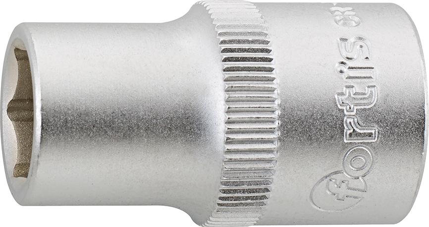 Socket wrench 1/2", 10mm, 6 edges, FORTIS