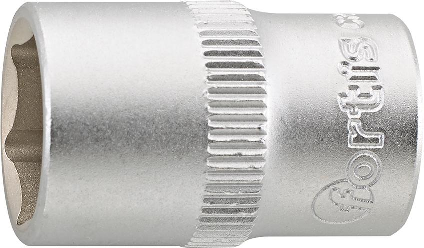 Socket wrench 3/8" 6mm, 6 edges, FORTIS