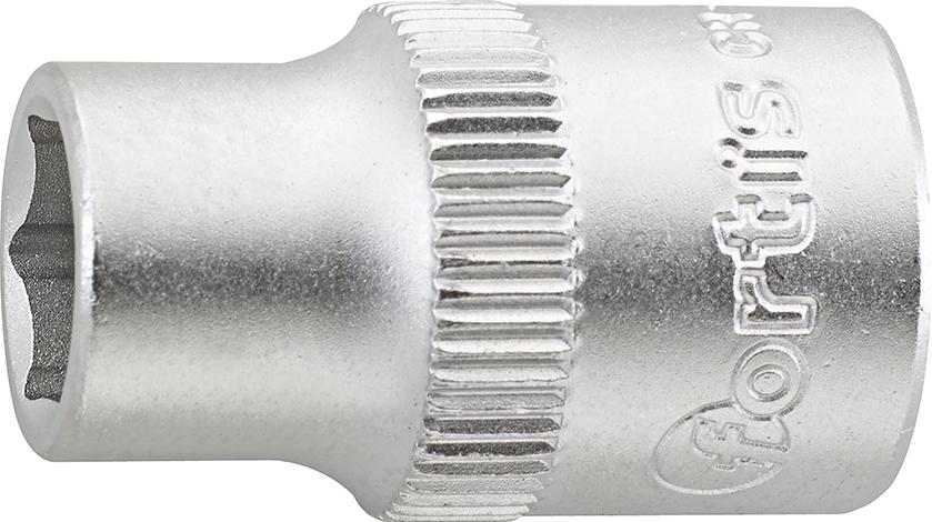 Socket wrench 3/8" 6mm, 6 edges, FORTIS