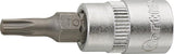 Cheie tubulara bit 1/4", pentru șuruburi TORX®, T 10x36mm, FORTIS - sefira.ro