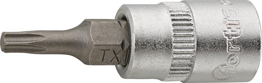 Cheie tubulara bit 1/4", pentru șuruburi TORX®, T 10x36mm, FORTIS - sefira.ro