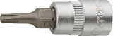 Cheie tubulara bit 1/4", pentru șuruburi TORX®, T 10x36mm, FORTIS - sefira.ro