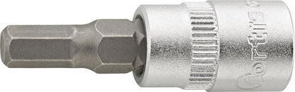 Cheie tubulara bit 1/4", 3 x36mm, 6 canturi, FORTIS