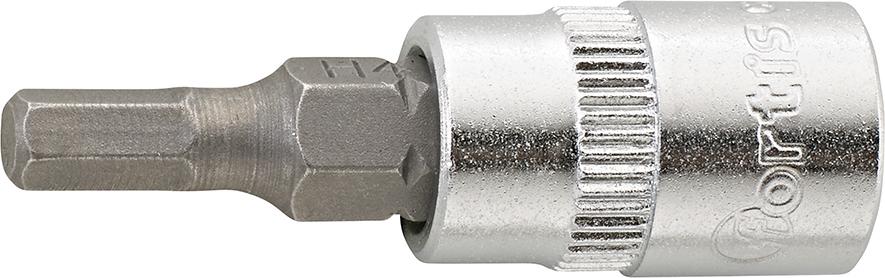 Cheie tubulara bit 1/4", 3 x36mm, 6 canturi, FORTIS