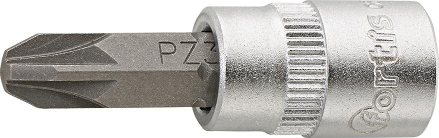 Socket wrench bit 1/4", PZ1x36mm, FORTIS