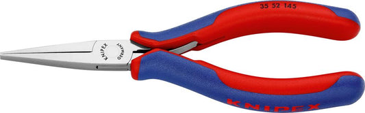 Electronics pliers, 145mm, flat jaws 40mm, smooth, KNIPEX