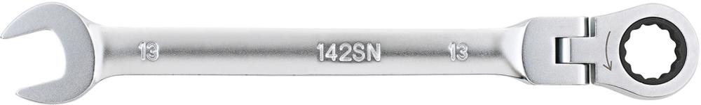 Cheie combinata cu clichet si articulatie, dimensiune 8 mm, lungime 136 mm, FORUM - sefira.ro