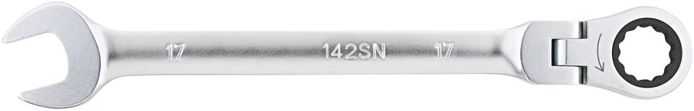 Cheie combinata cu clichet si articulatie, dimensiune 8 mm, lungime 136 mm, FORUM - sefira.ro