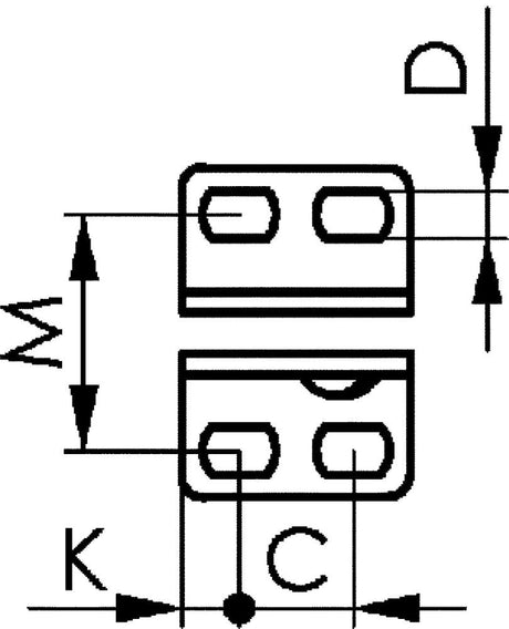 Dispozitiv de fixare vertical, talpa orizontala, zincat, marime 0, AMF - sefira.ro