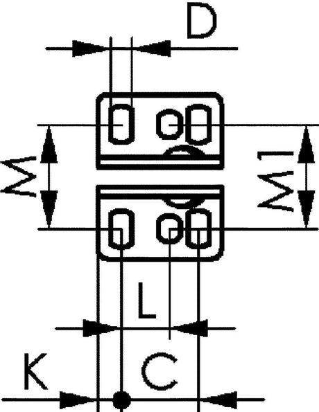 Dispozitiv de fixare vertical, talpa orizontala, zincat, marime 0, AMF - sefira.ro