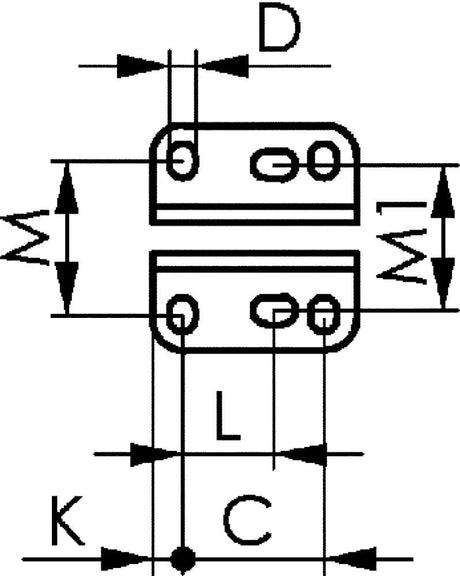 Dispozitiv de fixare vertical, talpa orizontala, zincat, marime 0, AMF - sefira.ro
