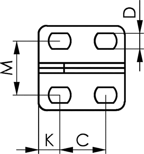 Dispozitiv de fixare orizontal, talpa orizontala, zincat, marime 0, AMF - sefira.ro