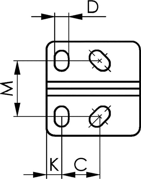 Dispozitiv de fixare orizontal, talpa orizontala, zincat, marime 0, AMF - sefira.ro