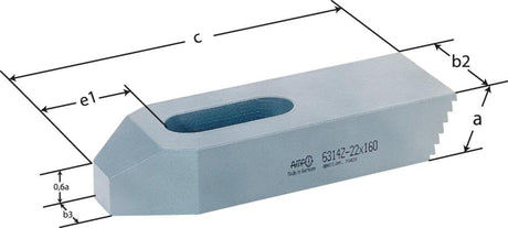 Brida de prindere, dantura in trepte, 11x80mm, M10, DIN6314, AMF - sefira.ro