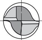 Freza cilindro-frontala, DIN6527K, ptr Al, scurta,carb monobloc 3mm, 2 tai suri W, Forum