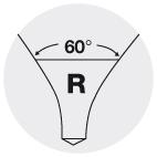 Burghiu de centrare HSS, blank, 1.00mm, 60°, DIN333-R, FORUM - sefira.ro