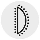 Pila diamantata Handy (pila Habilis), semirotunda, 215/100x12.5x3.8mm, fara maner, PFERD - sefira.ro