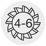 Freza degrosare din carbura monobloc, pentru inox, 6.0mm, 4 taisuri, TiAIN, FORUM - sefira.ro