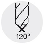 Freza debavurare din carbura monobloc, 4.0mm, varf 120°, NC, DIN6535 HB, FORUM - sefira.ro