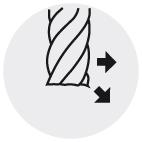 Freza debavurare din carbura monobloc, 4.0mm, varf 120°, NC, DIN6535 HB, FORUM - sefira.ro