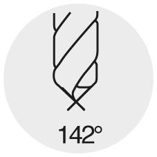 Drill bit, solid carbide, 2.00mm, active part 8mm, NC, FORUM