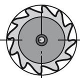 Freza de canelat, tip N, 10 taisuri, DIN850D K HSS-Co5% 28.5x6.0mm, Forum
