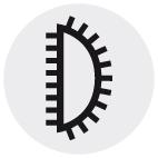 Pila semirotunda, 150x16x4.5mm, dantura 1, cu maner, DIN 7261E, PFERD - sefira.ro