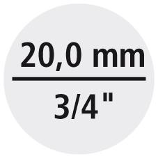 Cheie tubulara 3/4", 22 mm, 6 canturi, FORTIS