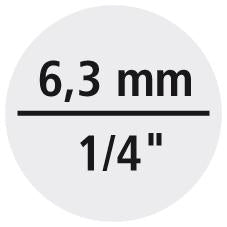 Cheie tubulara hexagonala 1/4" , dimensiune toli 3/16" , 6 canturi, DIN 3124, GEDORE