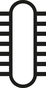 Pila lata (dreapta) pentru ascutire scule, 200x25x4.5mm, dantura 2, cu maner, PFERD - sefira.ro