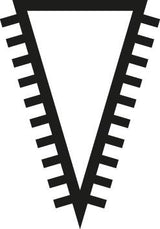 Pila ac de precizie CORRADI, tip cutit, Nr.107, 160/80x5.8x1.7mm, dantura elvetiana 0, fara maner, PFERD - sefira.ro