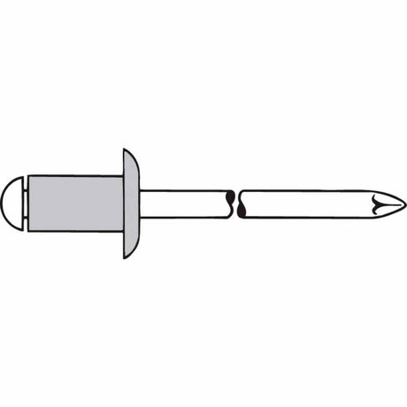 Nituri oarbe Al/inox cap plat rotund, 3x6mm, 1433581, GESIPA - sefira.ro