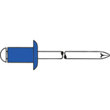 Nituri oarbe din otel, cap plat rotund, 3x6mm, 1433551, GESIPA - sefira.ro