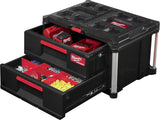 Set cutii de lucru PACKOUT Starter-Set 2, cu carucior, 3 buc, MILWAUKEE - sefira.ro