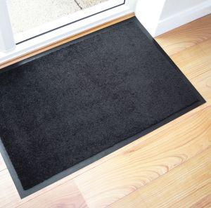 Plush entrance mat 0.6m x 0.9m, grey