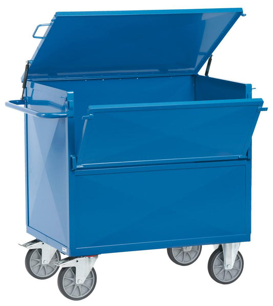 Steel sheet cabinet trolley, welded, electrostatically painted, 1000x700mm, FETRA