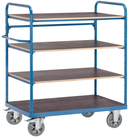 Heavy duty transport trolley with base, 1000x700mm, FETRA