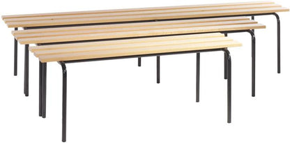 Bench, anthracite frame l1200xa460xh460 mm beech