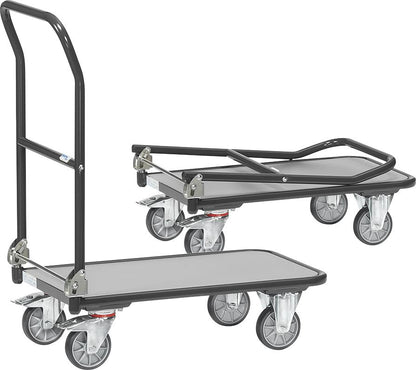 Carucior de transport cu maner rabatabil, 250kg, 450x720mm, FETRA