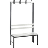 Banca pe o part. c.cârligL1000mm, cu sipci plast. - sefira.ro