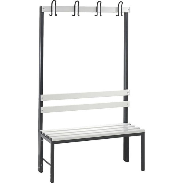 Banca pe o part. c.cârligL1000mm, cu sipci plast. - sefira.ro