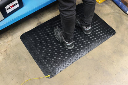 Anti-fatigue mat deckplate Anti-Static 60x90 cm black