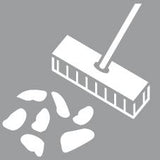 Perie manuala industriala, Kokos, 280 mm, cu coada scurta, NOLLE - sefira.ro